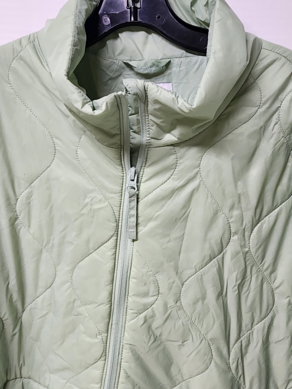 Old Navy Half Zip Water Resistant Quilted Jacket Pullover Light Green XXL - Picture 2 of 8